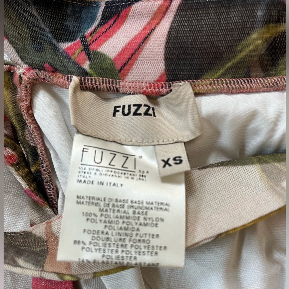 Fuzzi Jungle Print Mermaid Ruffle Sleeve Midi Dress - XS - Picture 6 of 8